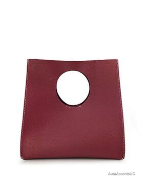 Soft PU Leather Clutch Small Tote Vintage Minimalist Handbag Evening Bag